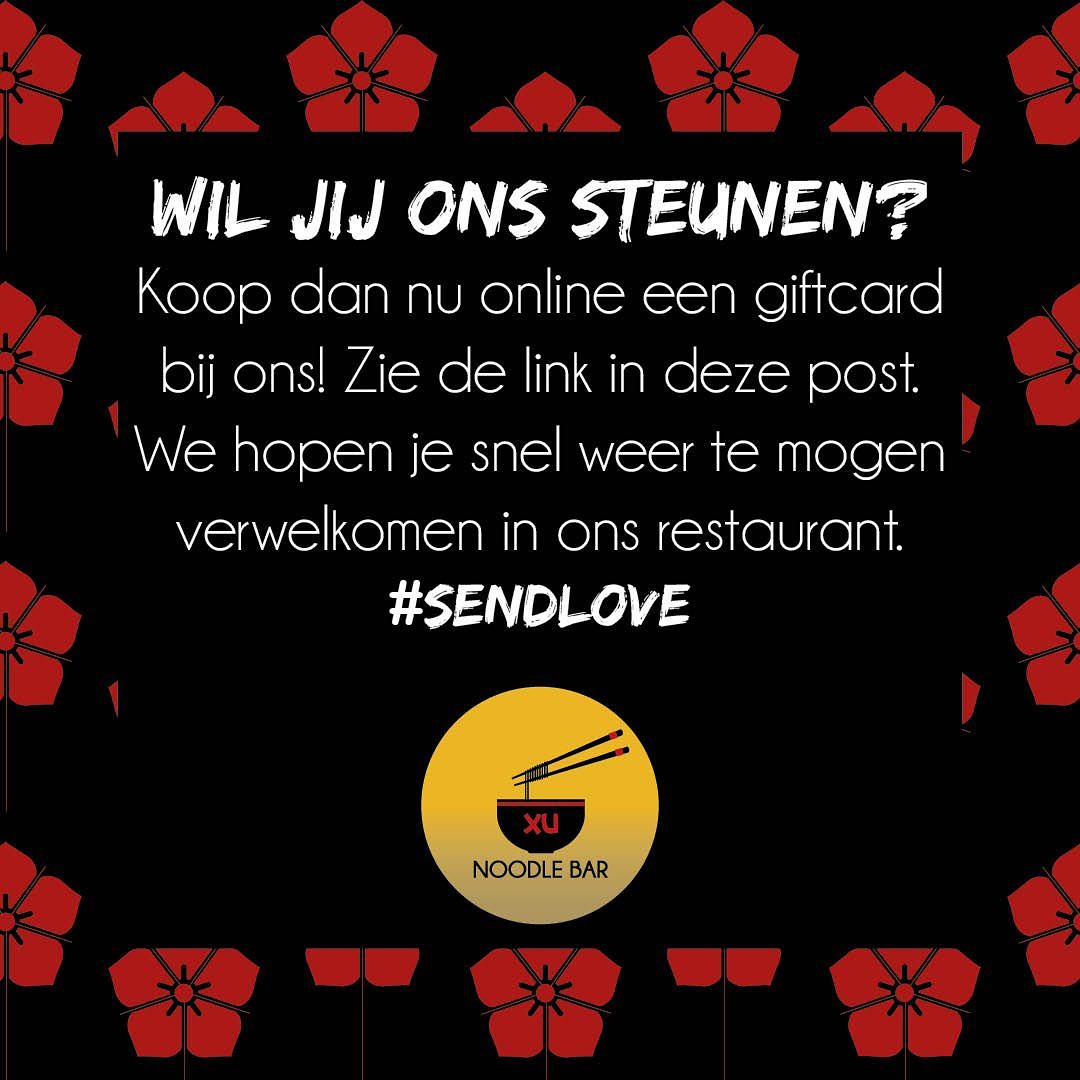 Steun ons door een giftcard te kopen via www.lift-on.nl/shop/41780 ♥️ Alvast bedankt noodlover!? Open de link wel vanuit je eigen browser, anders doet de website het niet optimaal!
.
.
.
Support us by buying a giftcard via www.lift-on.nl/shop/41780 ♥️ Thanks in advance noodlover!? . Open the link in your own internetbrowser, otherwise the website doesn’t work optimal!
.
#supportyourlocal #Tilburg #Giftcard #Sendlove